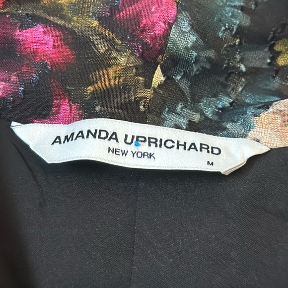 REVOLVE x Amanda Uprichard Hera Floral Plunge Neck Long Sleeve Bodysuit Size M - Picture 4 of 8